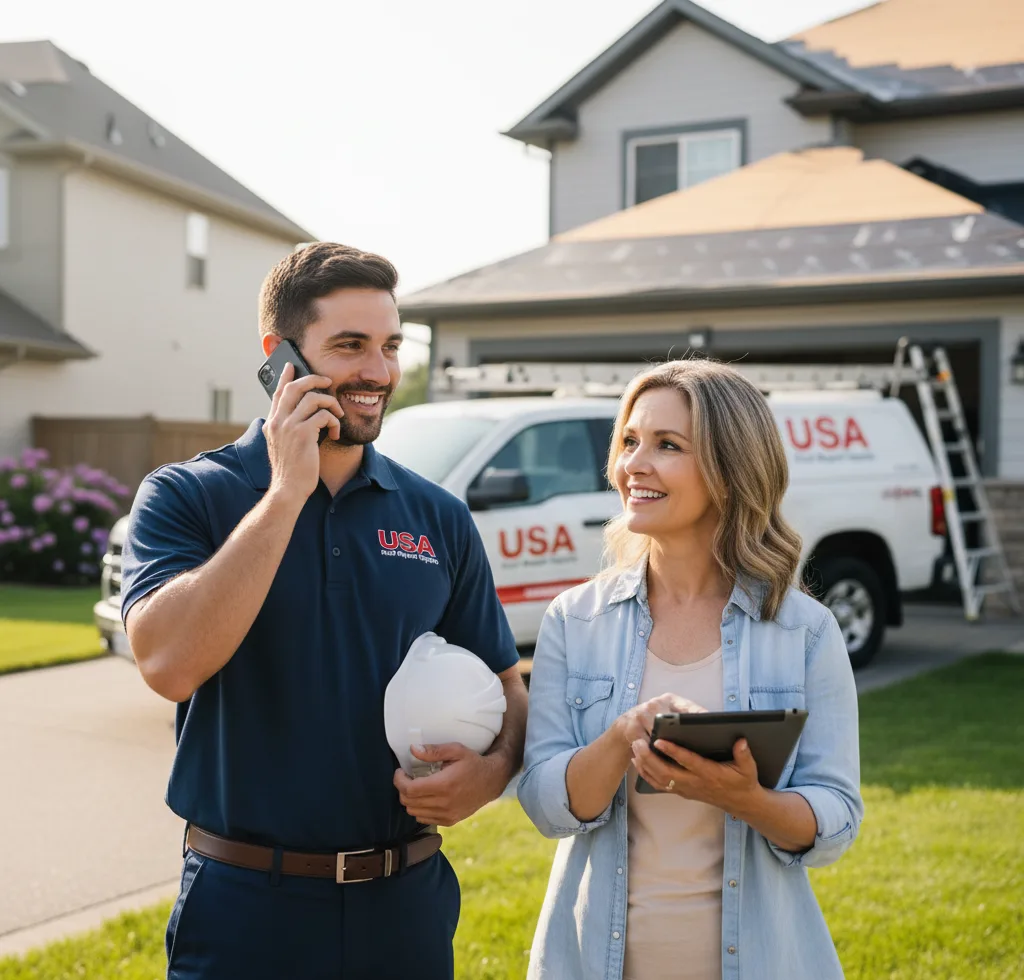 USA Roof Repair Experts customer support in Sperry